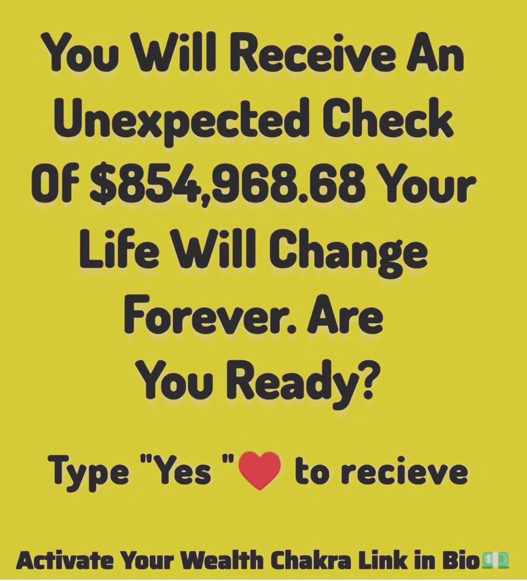 Type YES to Affirm ☘️🙏