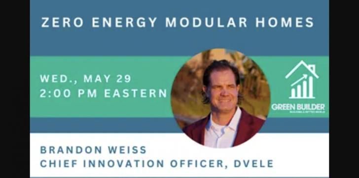 Free Webinar by Green Builder Media: Zero Energy #Modular #Homes, May 29, 2 pm ET: buff.ly/3WJcyzZ @greenbuildermag #prefab #energyefficiency #energy #buildings #construction #building #design #architecture #health #electrification #greenbuilding #climatechange #free