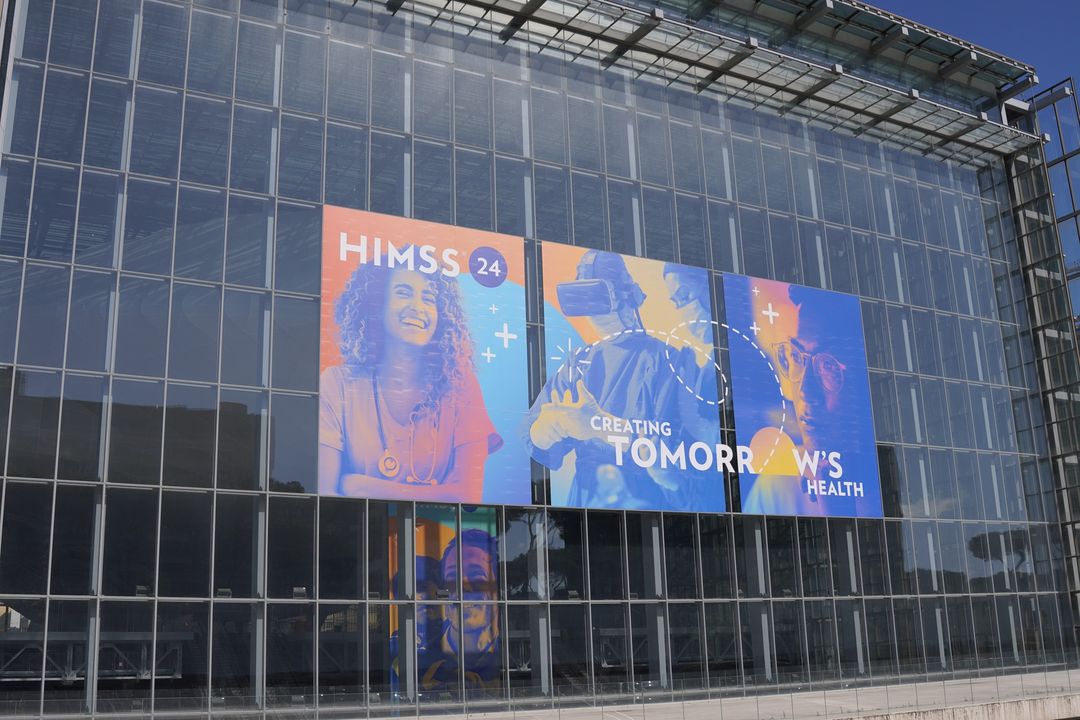 Ok, it's really happening. 😍 Seeing all the signage up around La Nuvola (and our team onsite) is helping it sink in that #HIMSS24Europe is finally here, after months of hype and preparation. We can't wait to see you tomorrow!