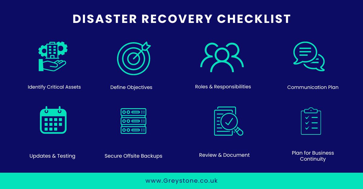 Disasters can strike when we least expect them, but being prepared can make all the difference

✅ We've put together a simple checklist to get you started

#DisasterRecovery #BusinessContinuity #RiskManagement #DataProtection #ITSecurity #CyberResilience #itmanagedservices #msp