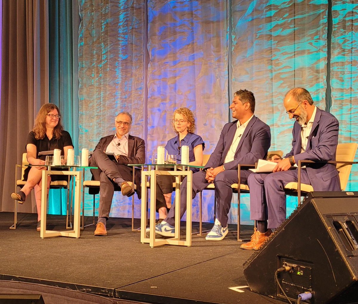 Another great discussion at this morning's #eHealth2024 plenary session, moderated by our CEO, Dr. Mohamed Alarakhia. Learning a lot about the exciting potential of AI in healthcare and the critical importance of security measures in safeguarding health-related information.