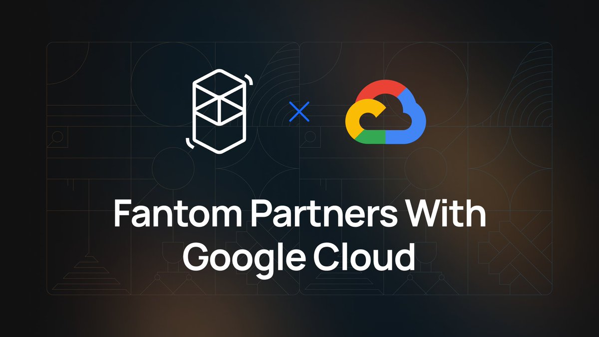 We're teaming up with @GoogleCloud!

Our partnership will launch initiatives for #Fantom developers to build next-gen dApps using Google Cloud's advanced AI and infrastructure.

👀 Plus, Google Cloud is now running a validator on our network!

Learn more👇
blog.fantom.foundation/fantom-foundat…