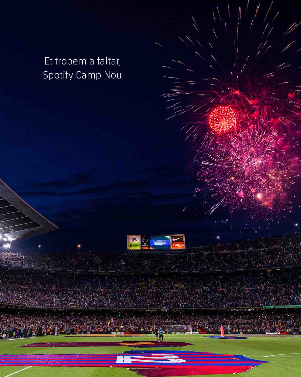 Avui fa un any vam jugar l’últim partit a l’Spotify Camp Nou 🥹❤️
