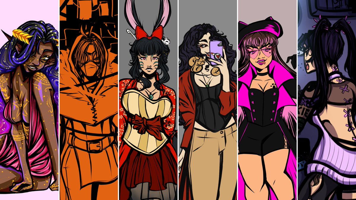 akinomii_art's tweet image. Its still #aapimonth so I still have time for the annual Oc Creation drop! 

If u don’t know, I am a mixed Asian (East &amp;amp; South Asian). All of my OCs are Asian &amp;amp; tend to have a lot of symbolism, history &amp;amp; trauma behind their design. 

Here’s a quick thread about them!🧵 #aanhpi