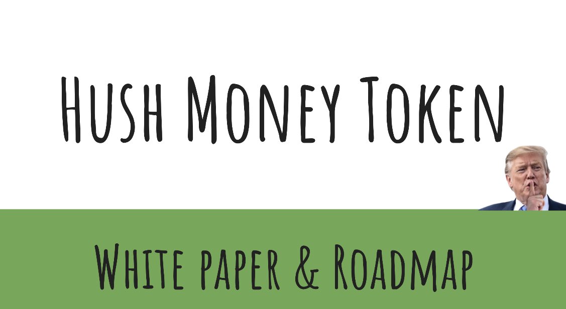 BIG ANNOUNCEMENT: Our White Paper &amp; Roadmap is officially released and is linked below! You can also find it on our website!

White Paper &amp; Roadmap: hushmoneysol.xyz/_files/ugd/186…

Website: HushMoneySol.xyz 

$HUSH #HushMoney