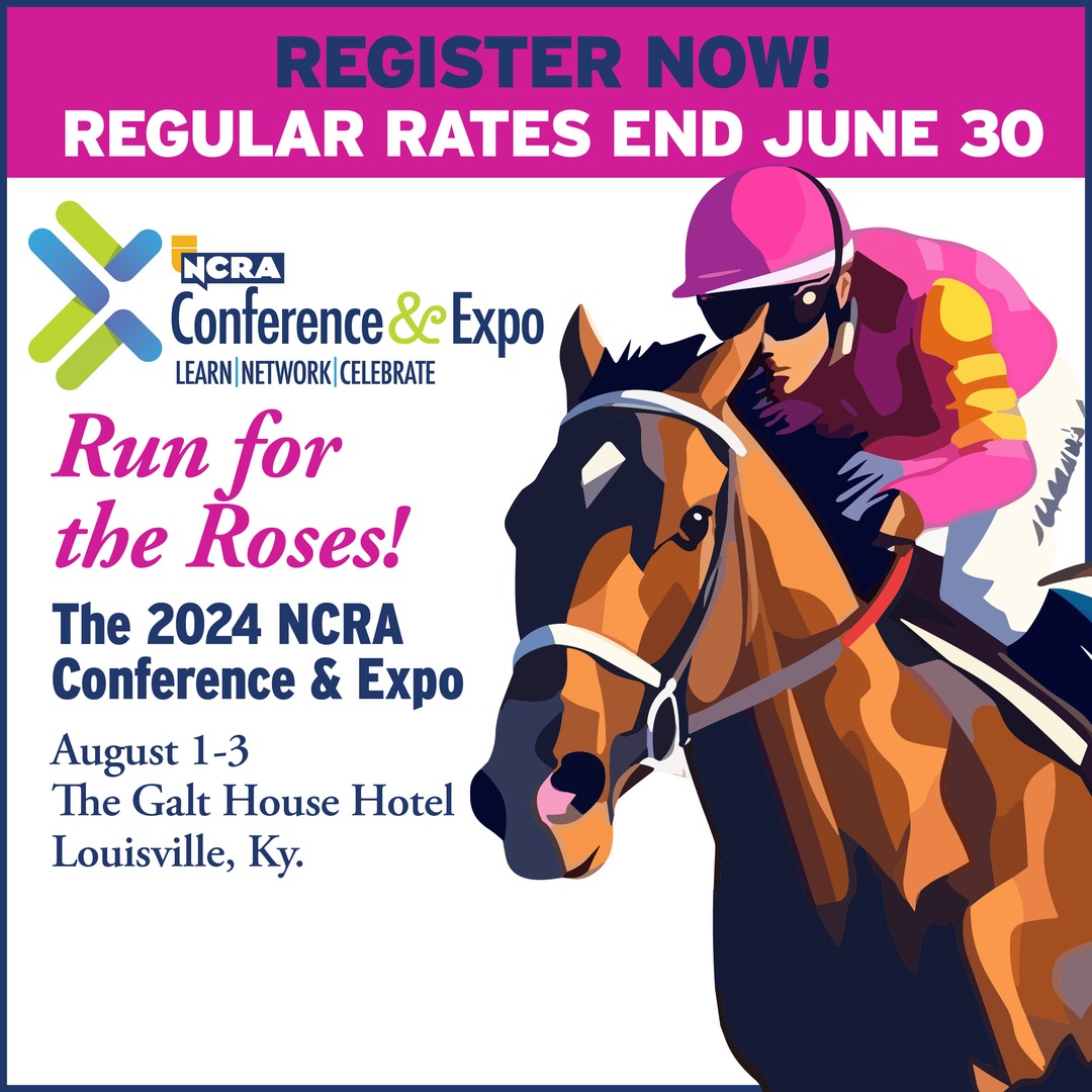 Don't miss out on the NCRA signature annual event that brings together court reporting, captioning, and legal videography professionals. Register by May 15 to take advantage of the early bird pricing! #NCRALouisville Learn more: NCRA.org/Conference-reg…