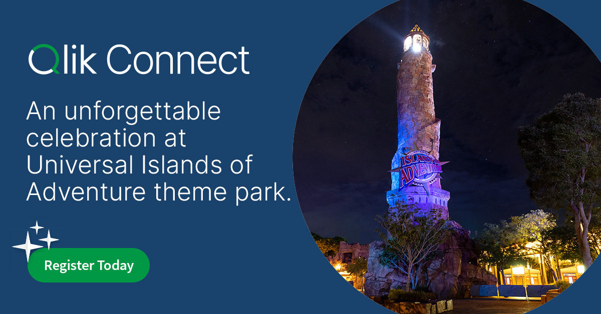 We can't wait to see you for an epic night of celebration at #QlikConnect's Appreciation Party in Universal Islands of Adventure. 

Get ready for unforgettable memories and thrilling experiences with your fellow data enthusiasts. Learn more: bit.ly/4a1cH4u