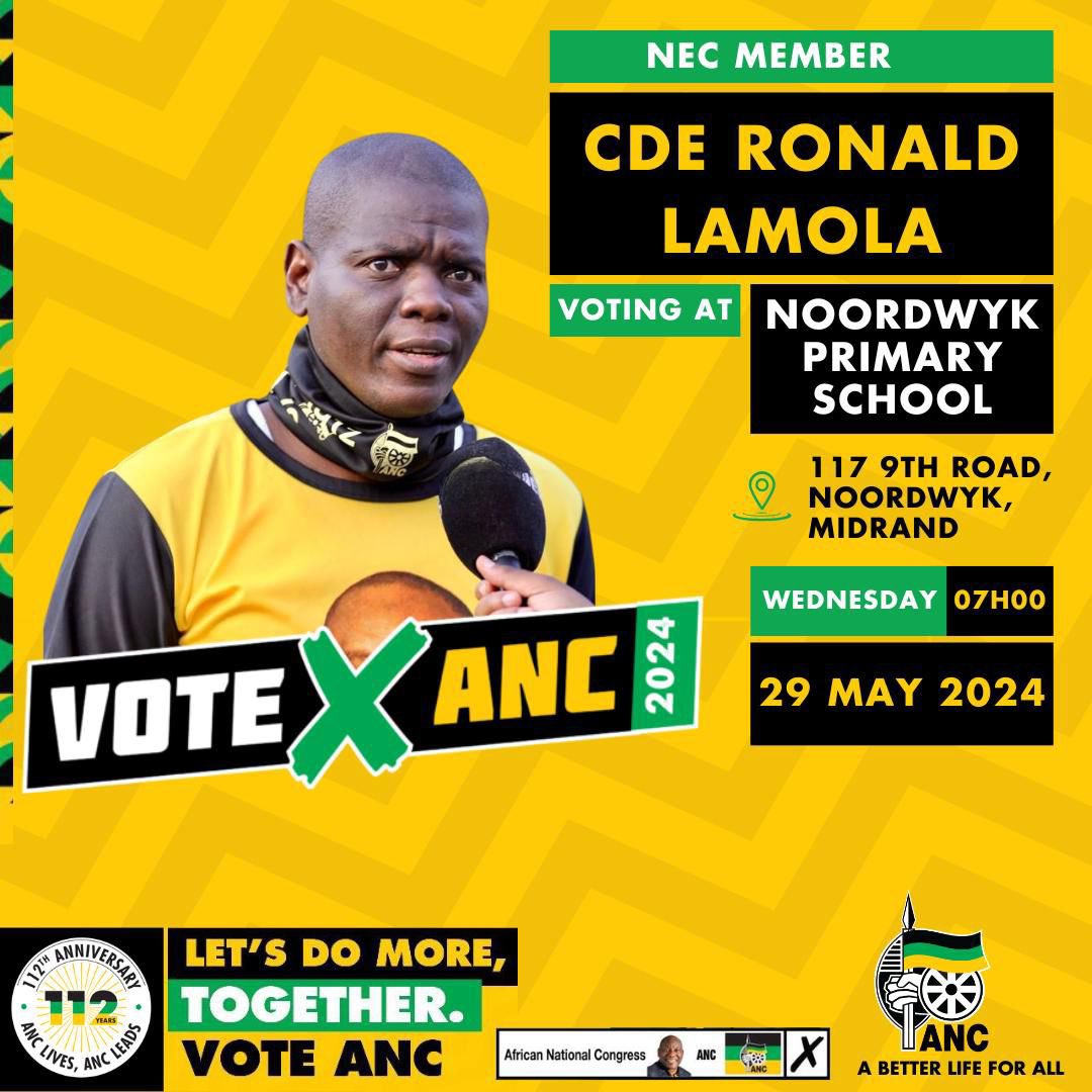 I vote ANC Let’s Do More Together