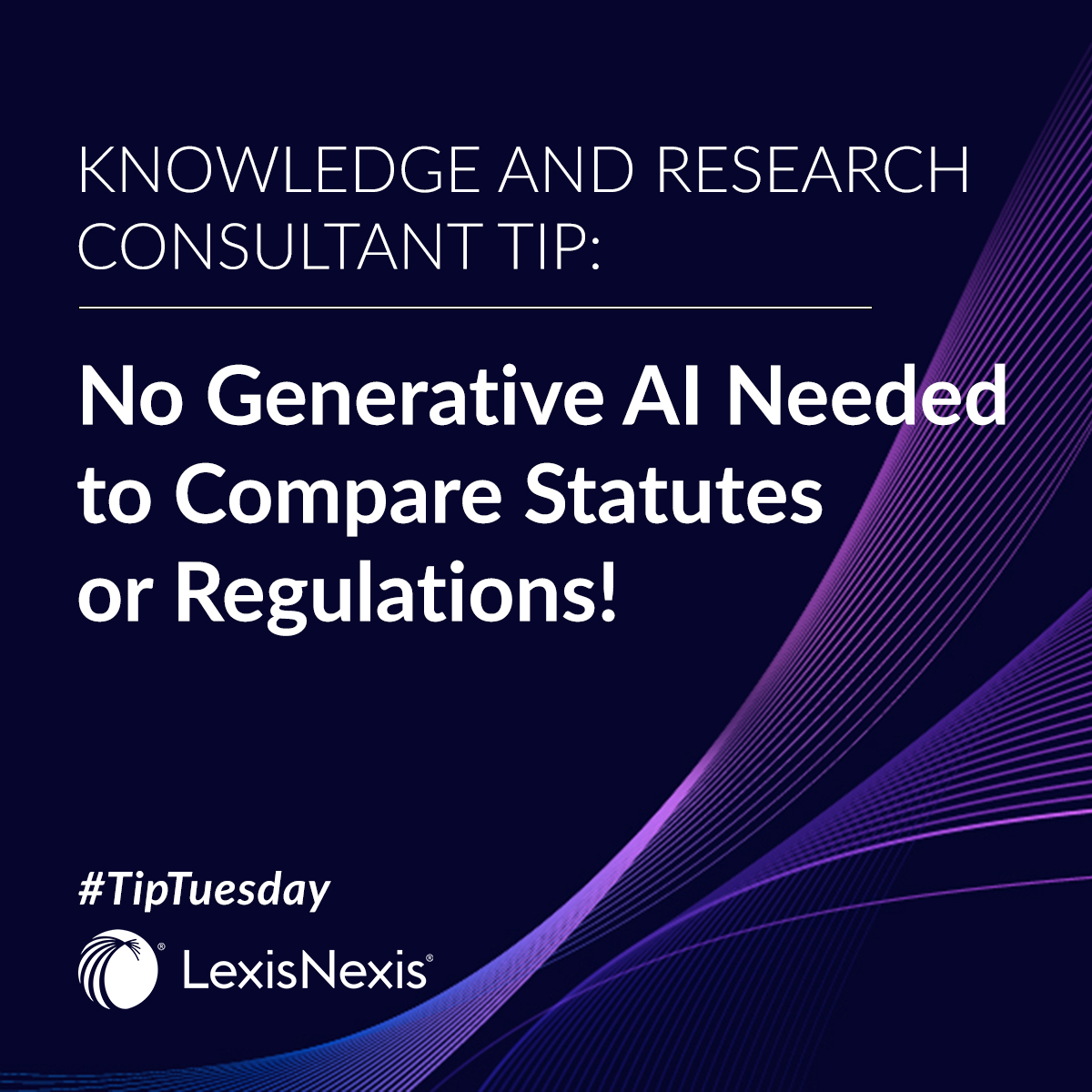 Compare statutes and regulations instantly with Code Compare! View and compare different versions of federal or state statutes or administrative regulations side-by-side or in an overlay format. bit.ly/3WVI6Cz #TipTuesday #LexisNexis