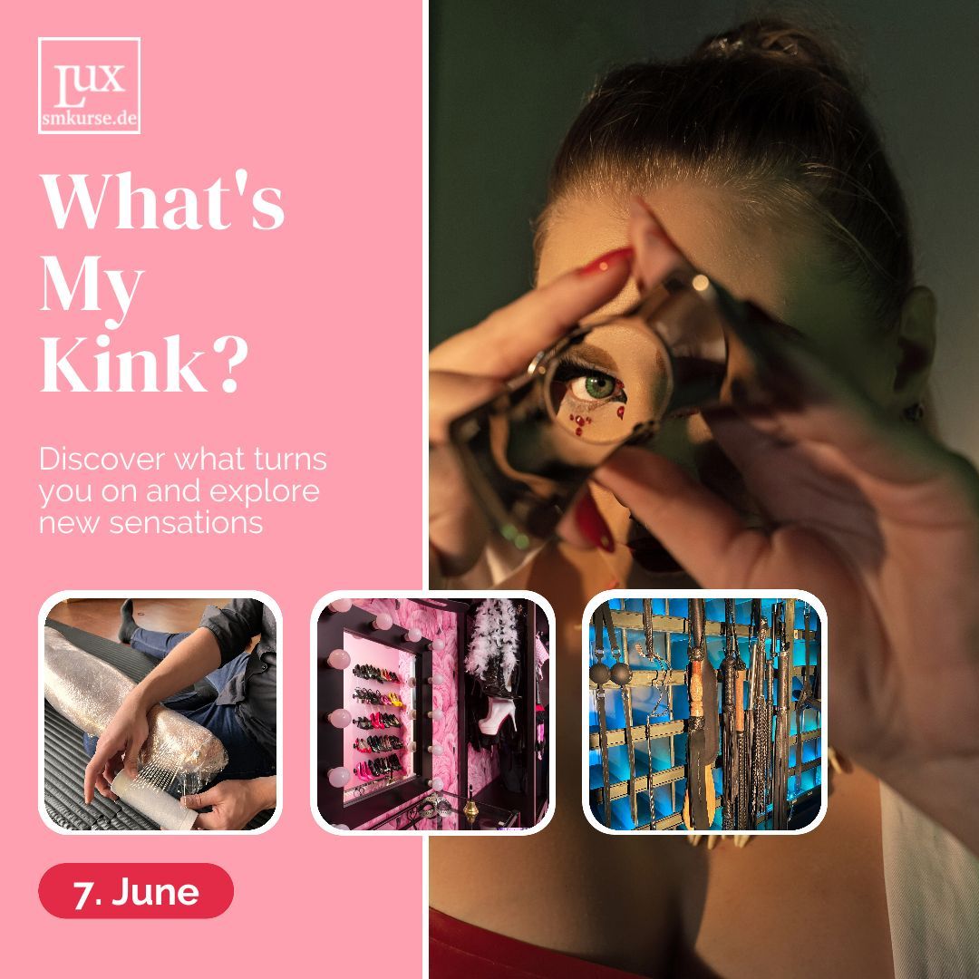 Not sure where to start your BD$M journey? Our 'What's My Kink?' workshop at BD$M studio LUX offers a safe space to explore different materials, sensations, and tools. Sign up today and start discovering! Link in bio