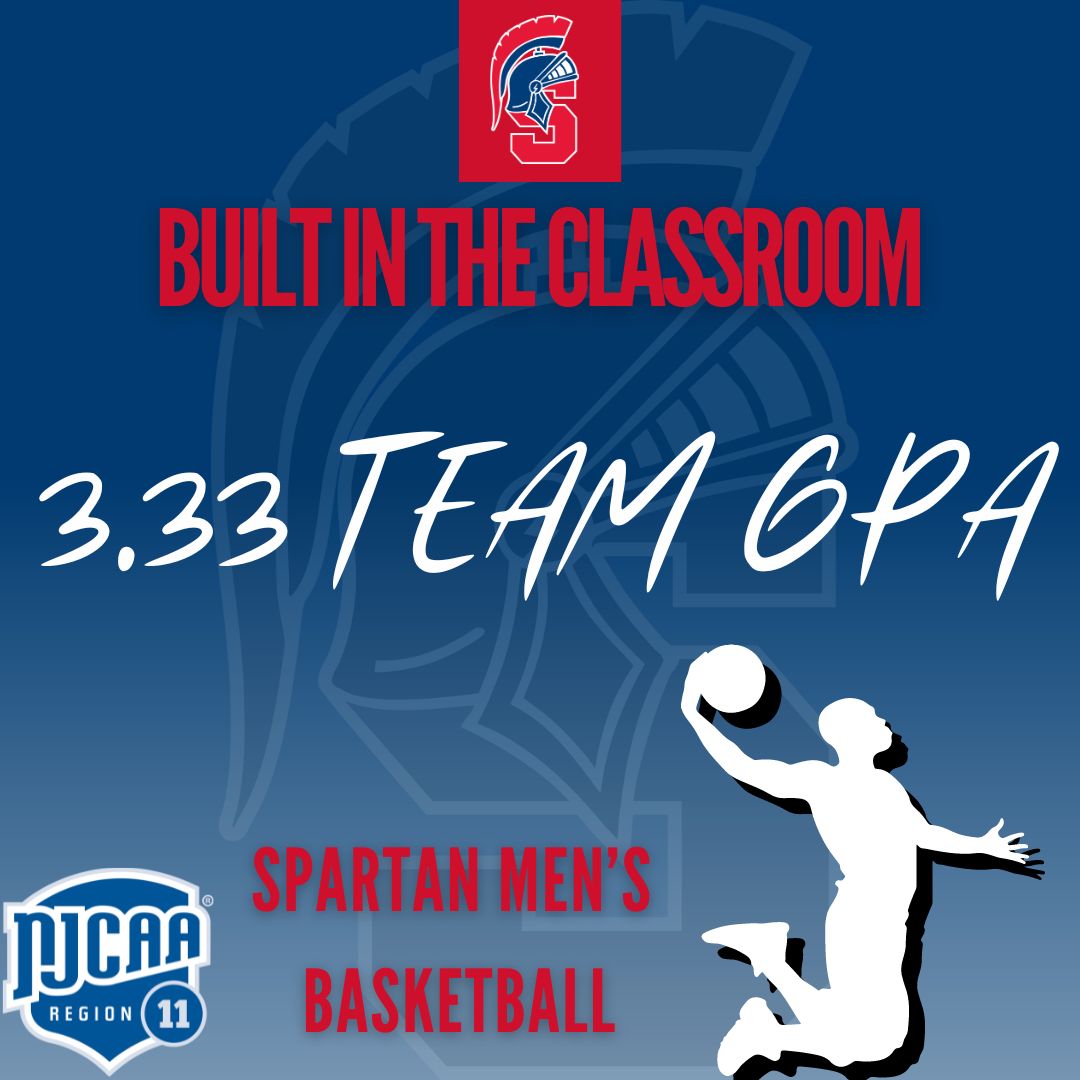 🏀 Academic Victory 🏀

Congrats to our Spartans Men's Basketball team for achieving a 3.33 GPA this spring! Excellence on and off the court! 📚💪

#SpartanPride #MensBasketball #GoSpartans