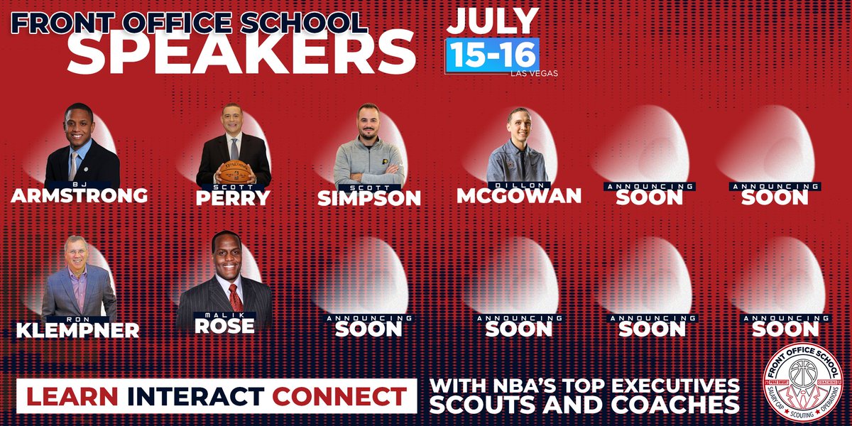 Front Office School is the BIGGEST & the BEST event in Las Vegas this summer! Learn - Interact - Connect with #NBA's top executives, scouts, and coaches in this two-day event during NBA Summer League. 🏀 July 15-16 🎟️ hubs.li/Q02yD-Xw0