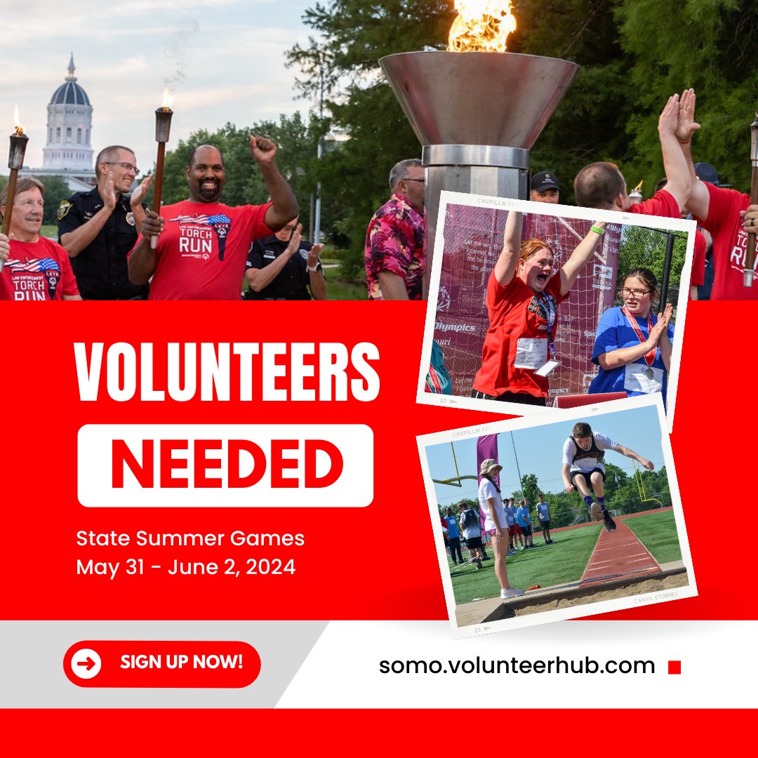 🌟 Calling all volunteers! 🌟

The State Summer Games are just around the corner, and we still need your help to make it an unforgettable event! 

Sign up today to volunteer and be a champion for inclusion! #StateSummerGames #InclusionChampion 🏆🌞

somo.volunteerhub.com/vv2/