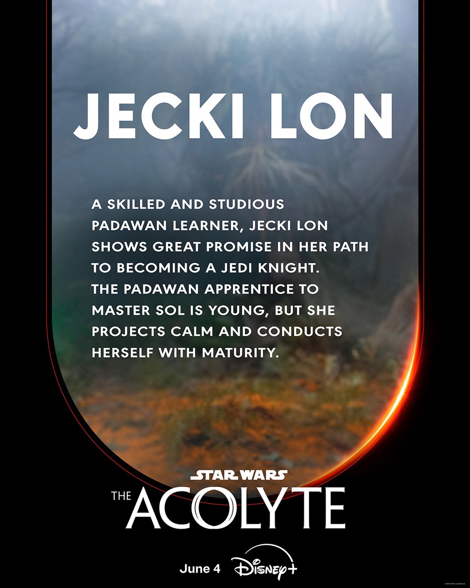 See Jecki Lon in the two-episode premiere #TheAcolyte streaming June 4 on @DisneyPlus.