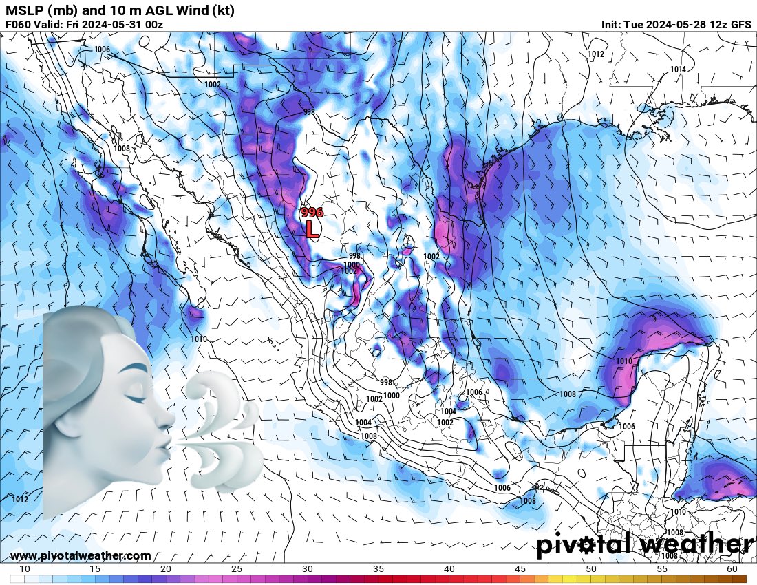 🚨ADVERTENCIA: TORMENTA SEVERA
PRONÓSTICO MARTES 28/may/24

⛈️TORMENTAS SEVERAS
-Coah, NL, Tamps
⚠️Posible granizo grande, ráfagas >70 km/h y tornados.
🌦️Tormentas aisladas
-Dgo, Zac, SLP, Gto, Ags, Qro, Hgo, EdoMex, CDMX, Gro, Oax, Chis

🌡️TEMPERATURAS °C
🔴42-48 Coah, NL,