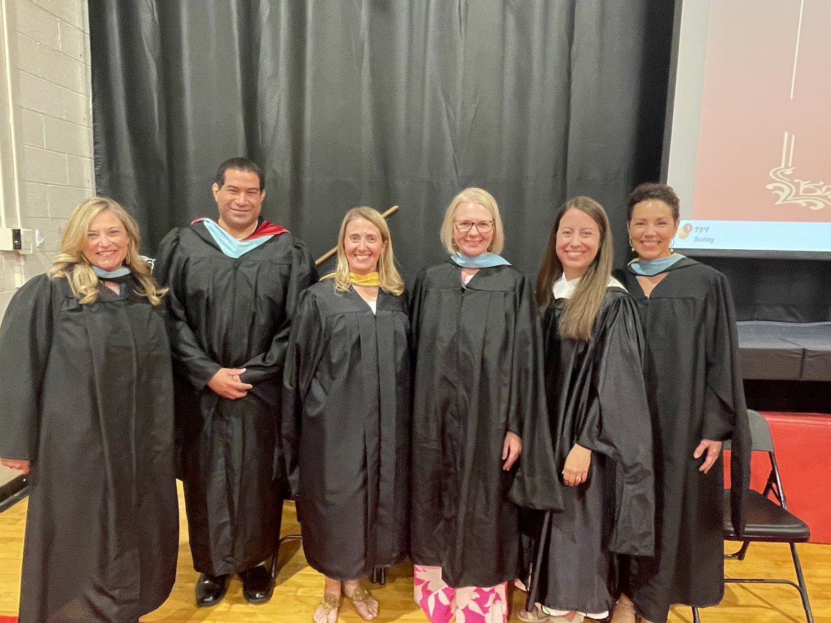 And we thought we'd never wear these again! Celebrating our 8th graders-not a graduation, but on to the next step. There are still many goals to set and much to achieve. Good Luck to the Class of 2028!