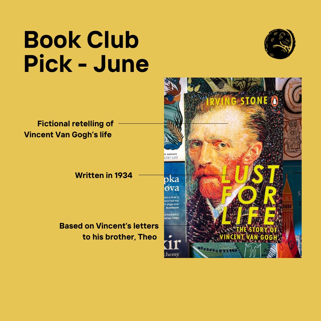 Our book club pick for June is “Lust for Life” by Irving Stone. Looking for a great novel? Love Van Gogh? Sherlockandpages.com