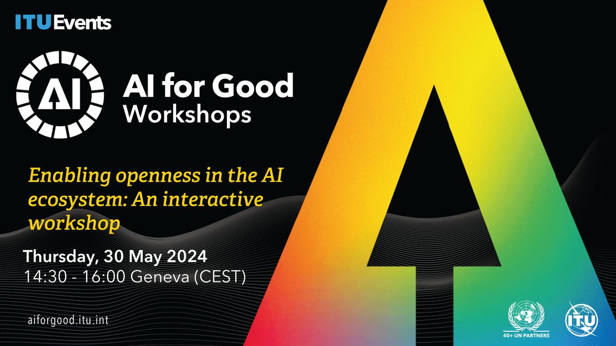 @CelineBauloz @MarieLMcAuliffe @UNmigration @IOMPublications @migration @CastetsRenard @JennaMB @ana_beduschi Hear from @UNmigration, @AIatMeta, and @openuk_uk at this #AIforGood workshop in Geneva! 🌐 Dive into the latest AI advancements and learn about the impact of Open Source #AI on global challenges.

Register: shorturl.at/TwOJY