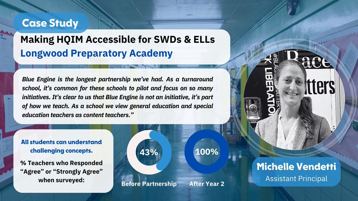 Learn how Longwood Preparatory Academy closed the gap in graduation rates for students with disabilities  and English Language Learners.  

#Education #StudentsWithDisabilities  #LearningDifferences #EnglishLanguageLearners  #Students #SchoolLeaders

blueengine.org/our-partnershi…