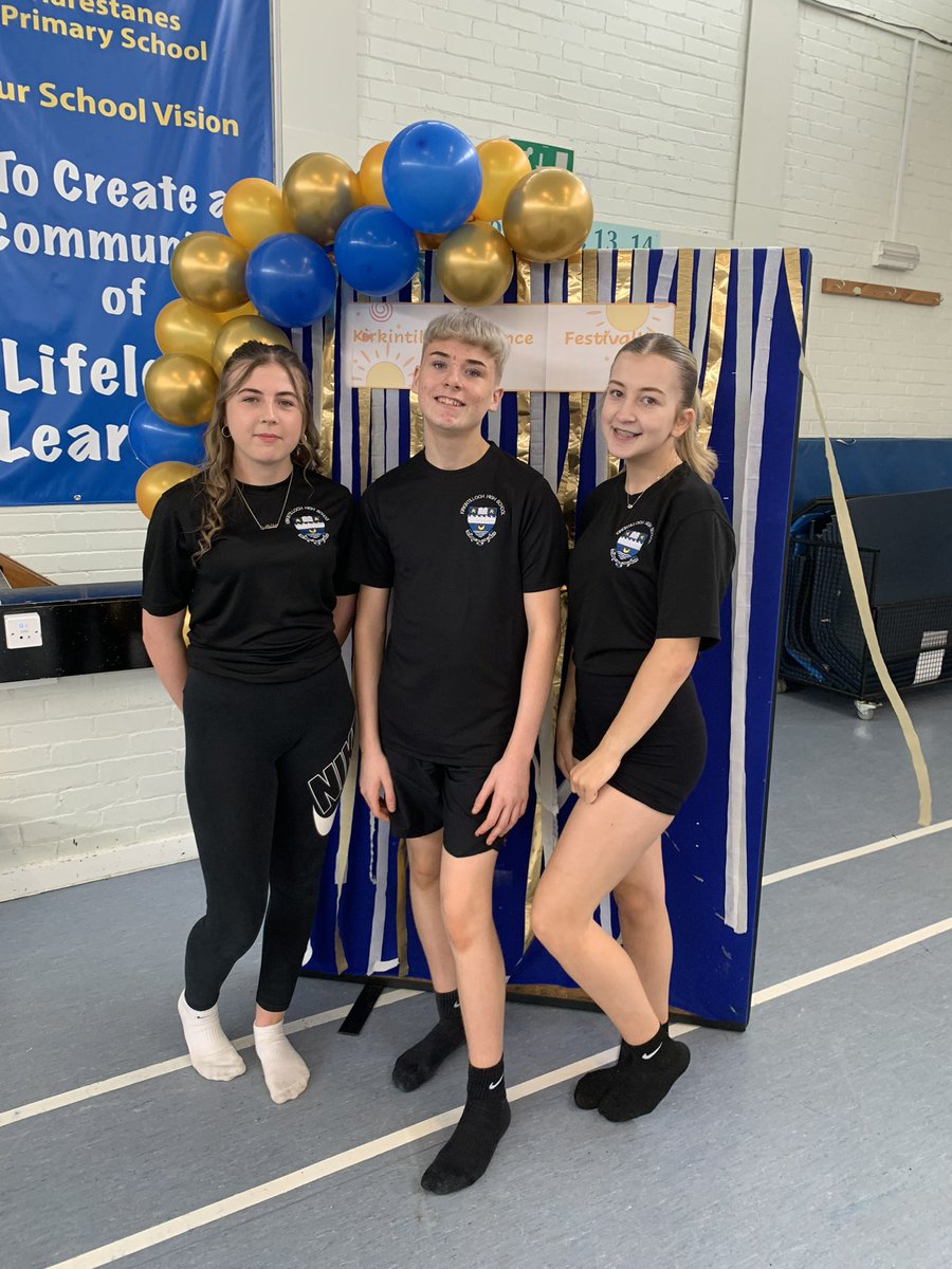 Well Done to some of our S3 Dancers who represented the school in the  Kirkintilloch Dance Festival!💃🕺

Our dancers performed in front of the local primary schools!💪

Thank you to <a href="/HarestanesPS/">Harestanes Primary</a> for hosting the event! All primary dance groups were amazing!👏

#EDHWB
