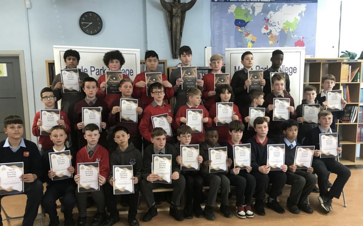 yvonnecors's tweet photo. Yesterday, we @moylepark were thrilled to welcome some of our our incoming first year students from @ClonburrisNS, St Joseph’s, St Ronan’s, Scoil Talbot, Sacred Heart Shruleen &amp; St John’s to celebrate their achievements in the CAT4 and Mensa exams. Congratulations to all involved https://t.co/eFOiuPLs8e