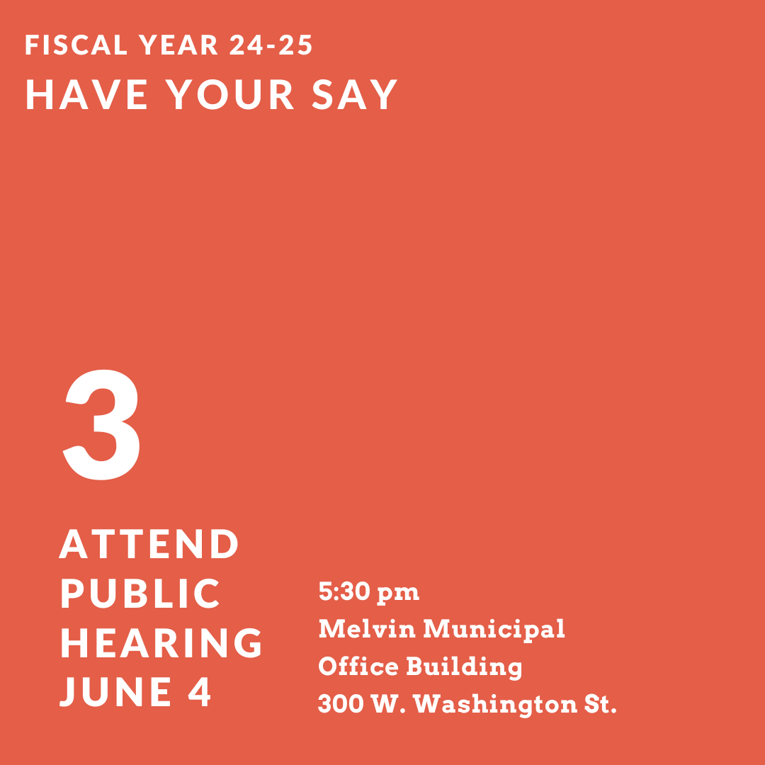 Have your say on the $801.8 million recommended Fiscal Year 2024-2025 Budget. 1. Try your hand at balancing the budget. 2. Take the Budget Priorities Survey 3. Attend the public hearing 5:30 pm, June 4, 300 W. Washington Street. Details at greensboro-nc.gov/budget.