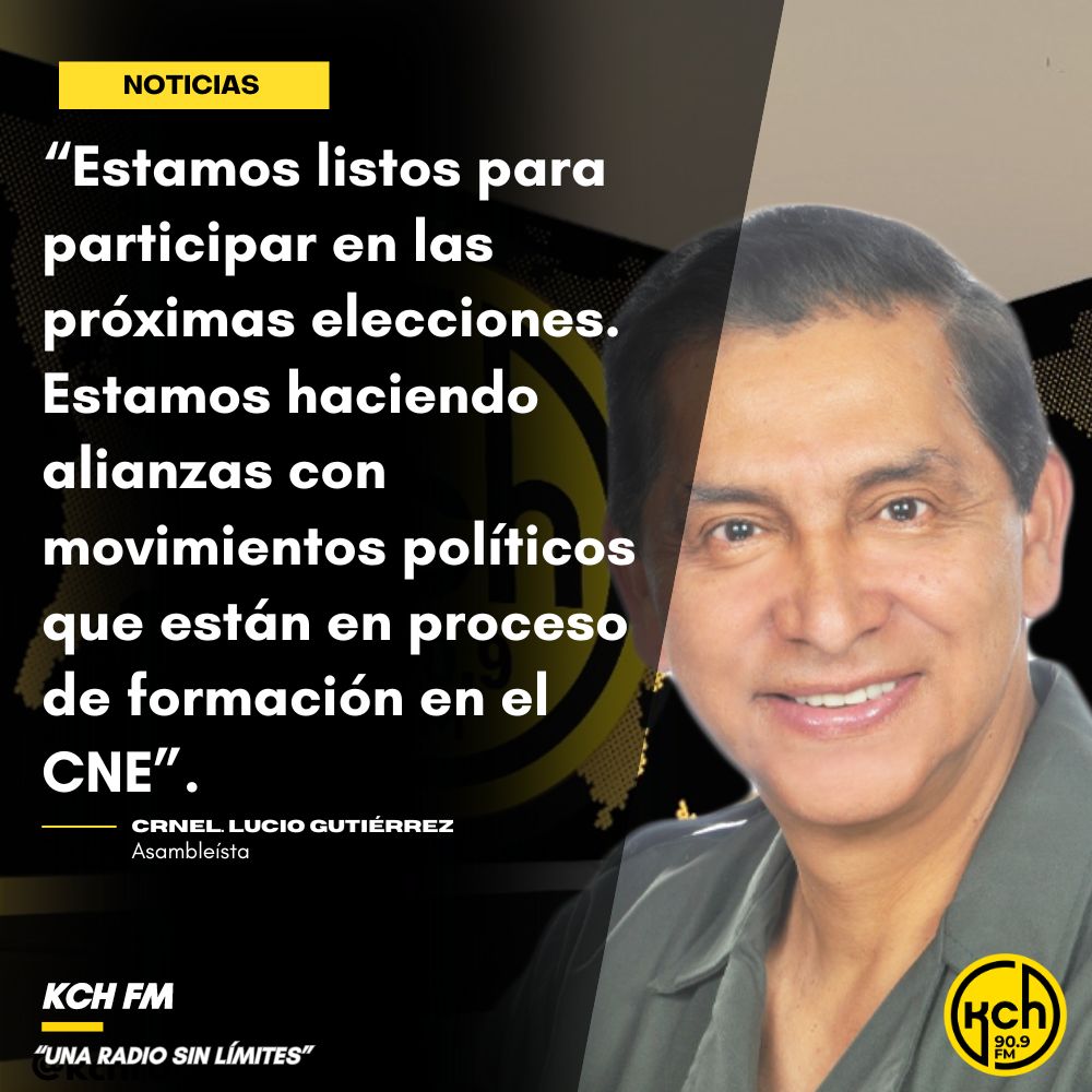 En entrevista con @KCH_FM, el Crnel. @LucioGutierrez3, asambleísta por el PSP, conversó sobre los movimientos dentro del partido de cara a las elecciones generales del 2025. Más detalles en kchcomunicacion.com