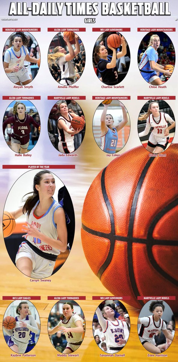 Hope everyone enjoyed their long weekend! I’m pleased to announce our 2023-24 All-Daily Times Girls Basketball Team, including our Player of the Year, Carsyn Swaney (@carsynswaney). Congratulations to all on a great season! 📰: thedailytimes.com/sports/our-go-…