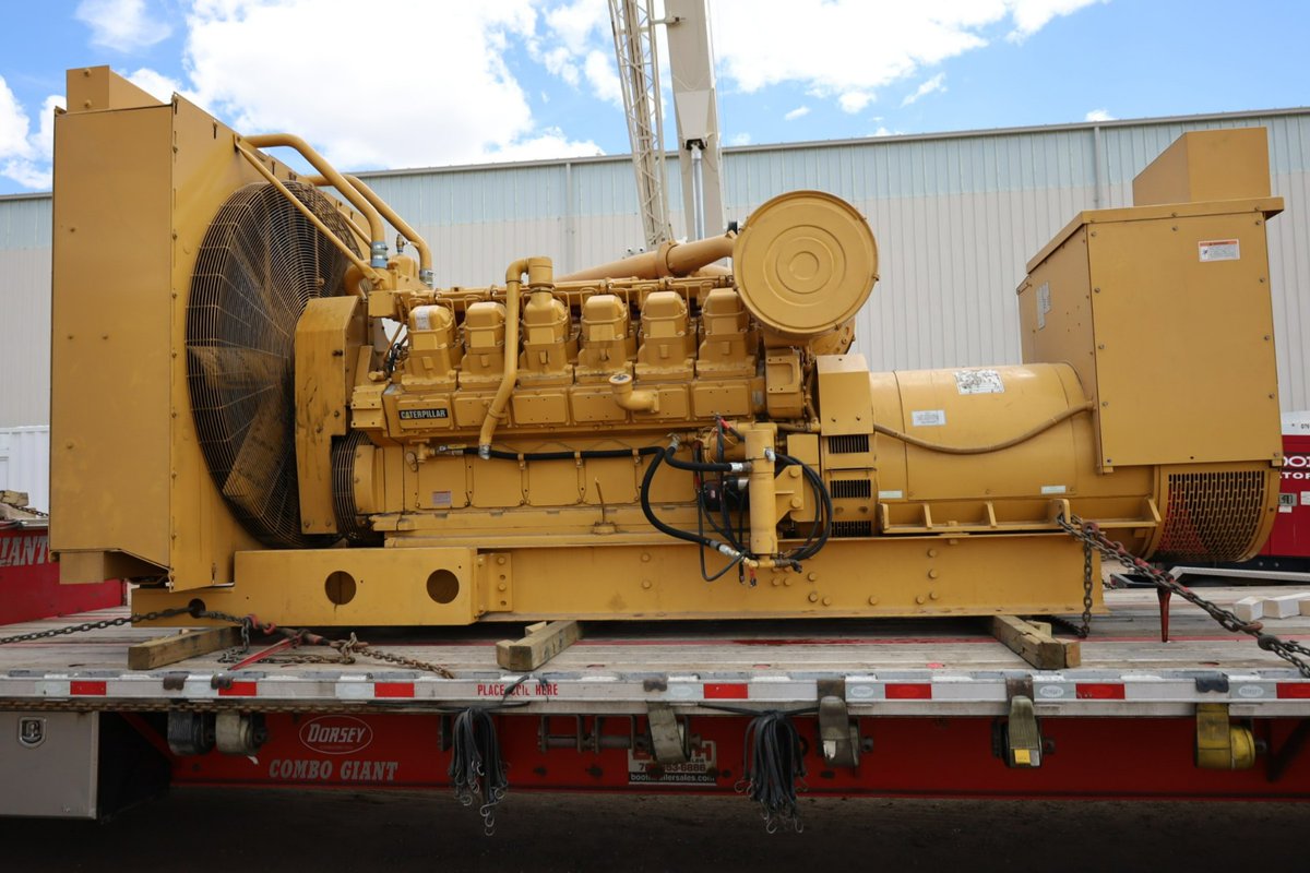 New Arrival! This Caterpillar 800 kW just arrived and we immediately ran it through a load bank test! Watch the video highlights and see all the specs at ow.ly/yFQq50RHeO3. 

#Caterpillar #DieselGenerator #LoadBank #GeneratorSales