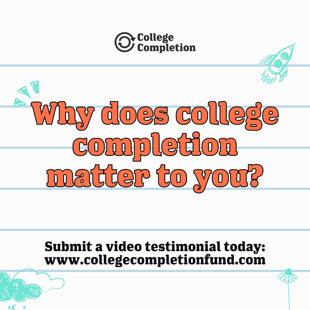 TS Coalition (@ts_coalition) on Twitter photo Does college completion matter to you? Submit a video and tell <a href="/ThirdWayEDU/">Third Way Education</a> why, so we can help more students make it across the finish line!
#CollegeCompletionDay: bit.ly/CollegeComplet… Does college completion matter to you? Submit a video and tell <a href="/ThirdWayEDU/">Third Way Education</a> why, so we can help more students make it across the finish line!
#CollegeCompletionDay: bit.ly/CollegeComplet…