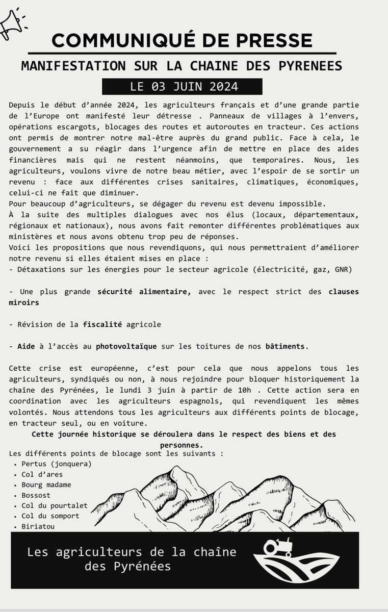 J—6 pour le retour aux actions d’envergure ! La nouvelle loi agricole est d’abord une loi pour les militants de l’environnement ! ⁦@coordinationrur⁩