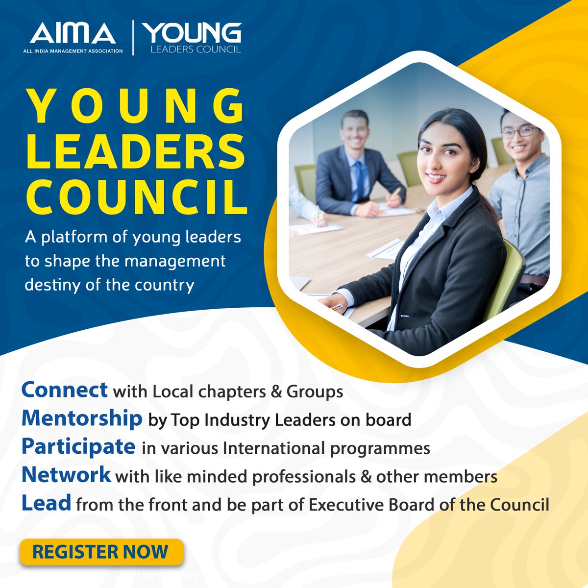 Join AIMA Young Leaders Council (YLC) a group of selected young and dynamic leaders from different walks of life, and network with some of the best minds in the country! Become a member: ylc.aima.in/membership/how…

#YoungLeadersCouncil #YLC #Management #Leadership #Networking
