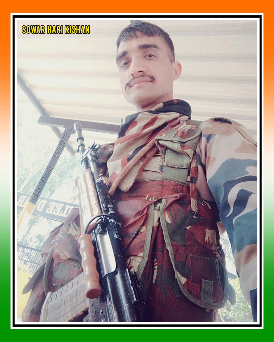 1st #BalidanDiwas

He hailed from Hirni Dhani village in Nagaur district of #Rajasthan.

SOWAR HARI KISHAN
67 ARMD REGIMENT

Who made the supreme sacrifice in the service of the nation on 28 May 2023.

We Salute Our Braveheart 🏵

Jai Hind 🇮🇳🙏
#KnowOurHeroes