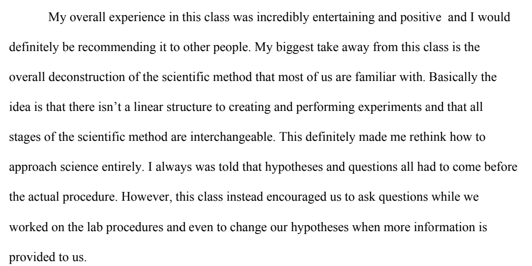 SGPrilliman's tweet photo. Ever so often I think I'm actually teaching people stuff. From a class essay for #SCI1041 https://t.co/iJqM8Uyw54