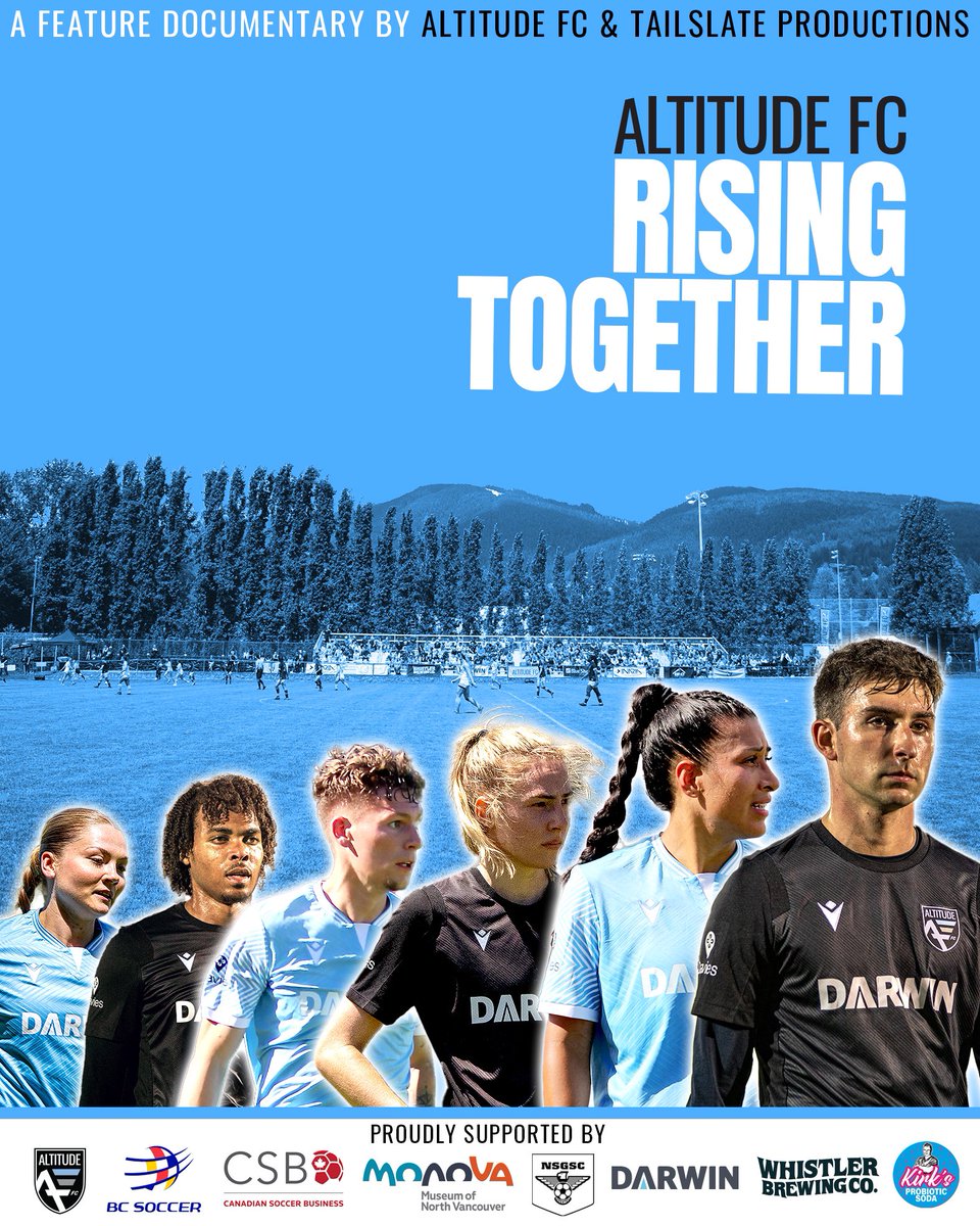 We are excited to announce our feature documentary, Altitude FC - Rising Together, is nearly complete and will be sharing the trailer on June 3rd.