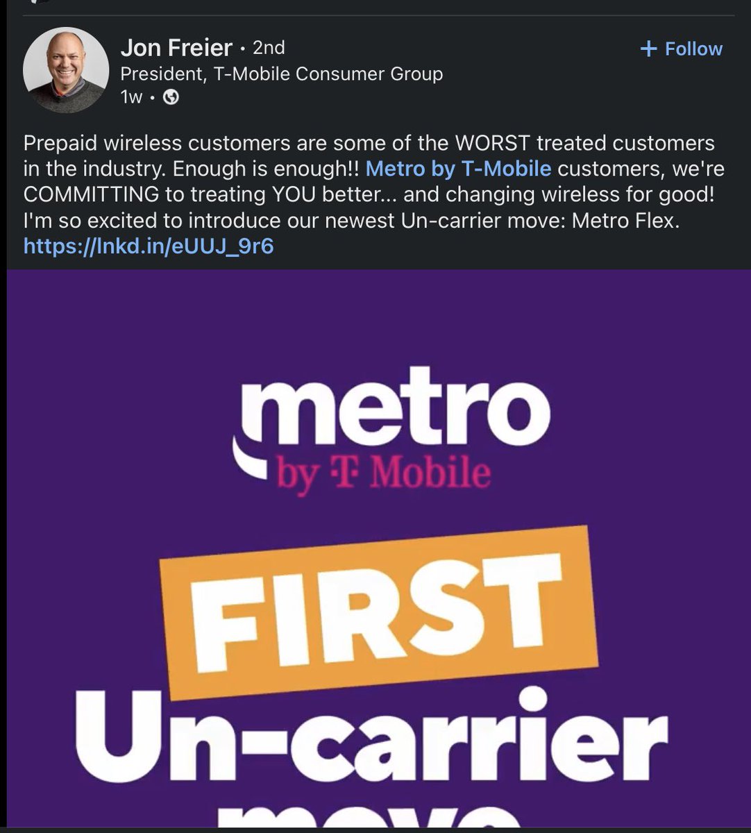 metro_community's tweet photo. The scum who’s treated #PrepaidCustomers worst than the other two will fix it now
In store payment from $3 to $5 
Upgrades from 6 months to 1 year
Higher accessory prices
Higher rate plans 
That’s a lotta #YadaYada 💩coming outta your mouth 
Nada more https://t.co/vt2A0DN7q6