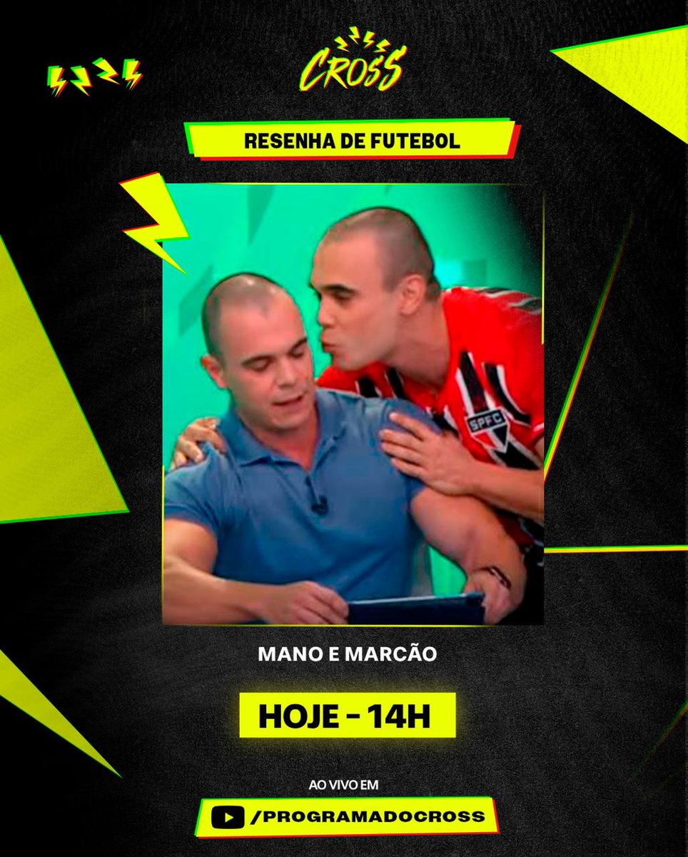 Salve galera!! Hoje tem resenha lá no programa do Cross!

Quem quiser, participar é no canal dele do YouTube 

youtube.com/@programadocro…

A partir das 14:00 hrs!! 😀👏🏻🇾🇪