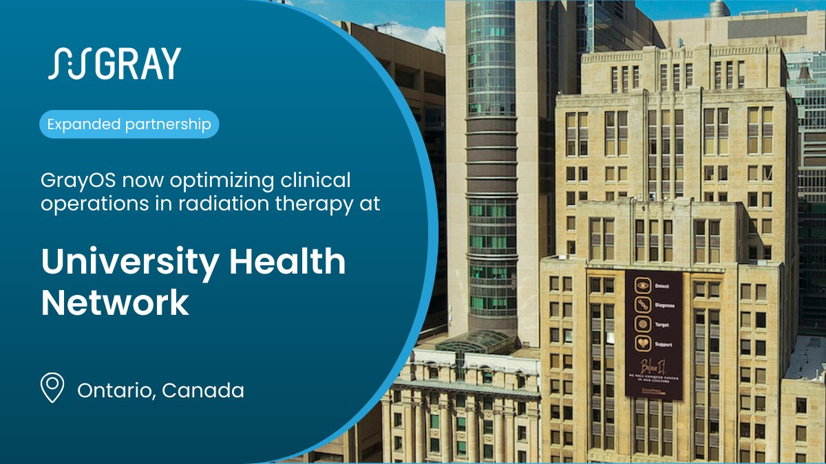 💡 <a href="/UHN/">University Health Network</a>'s <a href="/pmcancercentre/">Princess Margaret Cancer Centre</a> is expanding its partnership with Gray from research into clinical operations within the Radiation Medicine Program!

Read more: gray-os.com/post/gray-broa…

#UHN #PrincessMargaretCancerCentre #GrayOncology #AIforOncology #RadiationTherapy