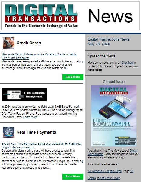 DTPaymentNews's tweet photo. Today's Digital Transactions News: Merchants Get More Interchange Settlement Time; Eye on Real-Time Payments; CredBuild’s Renters Reporting
 https://t.co/A55uZsd3JB 
#payments #interchangesettlement #90dayextension #merchants #interchange #realtimepayments #creditunions https://t.co/UeY2pzjYe6