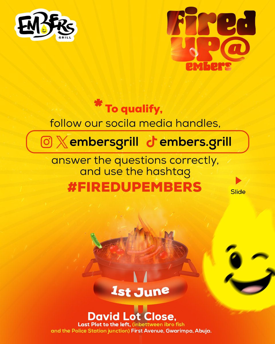 EmbersGrill's tweet photo. 🔥 🚨 Are you ready ? 🚨 🔥 We got you covered on the GRILL #firedupembers https://t.co/qu3dSjS1bk
