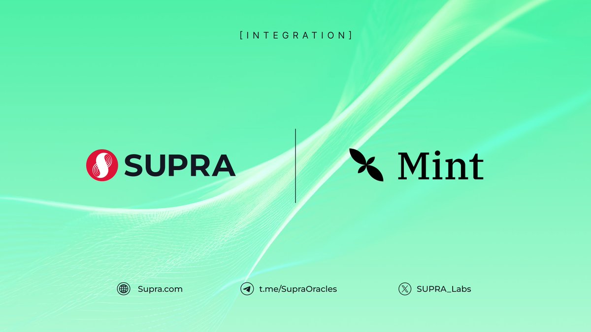 We’ve launched our Oracles on @Mint_Blockchain.🌐 Mint is a native @Ethereum L2 for the NFT Industry, powered by @Optimism & @nftscan_com. With low gas fees and a diverse range of NFT standards, Mint offers a secure and innovative environment for developers.🖼️ Supra's