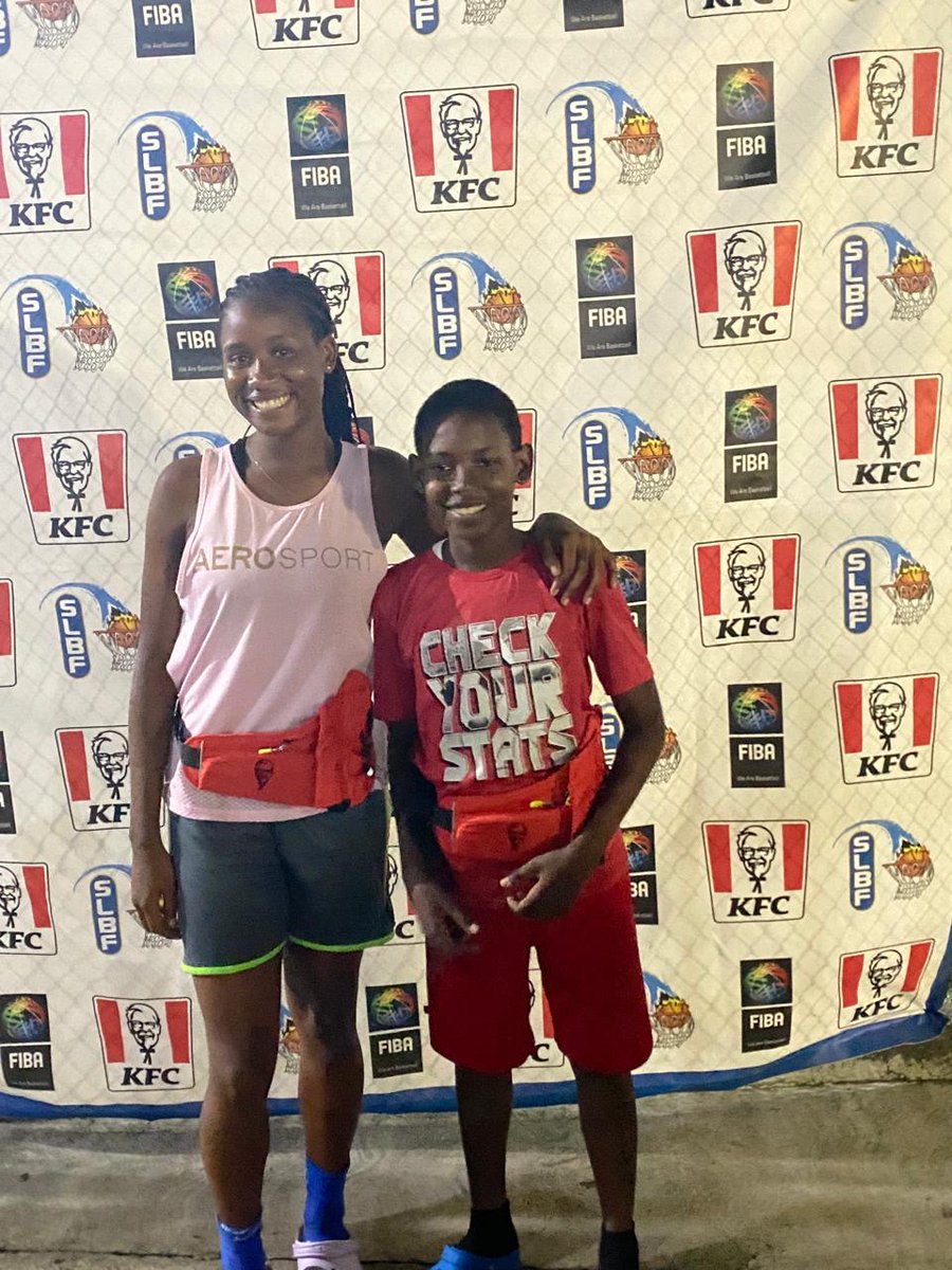 kfcslu's tweet photo. Hoops and happiness brought to you by KFC! As title sponsor of the KFC National Basketball League, we applaud the Most Valuable Player and all winners. 🏀

#kfc #kfcstlucia #nationalbasketallleague #stlucia https://t.co/8SdOg7uWin