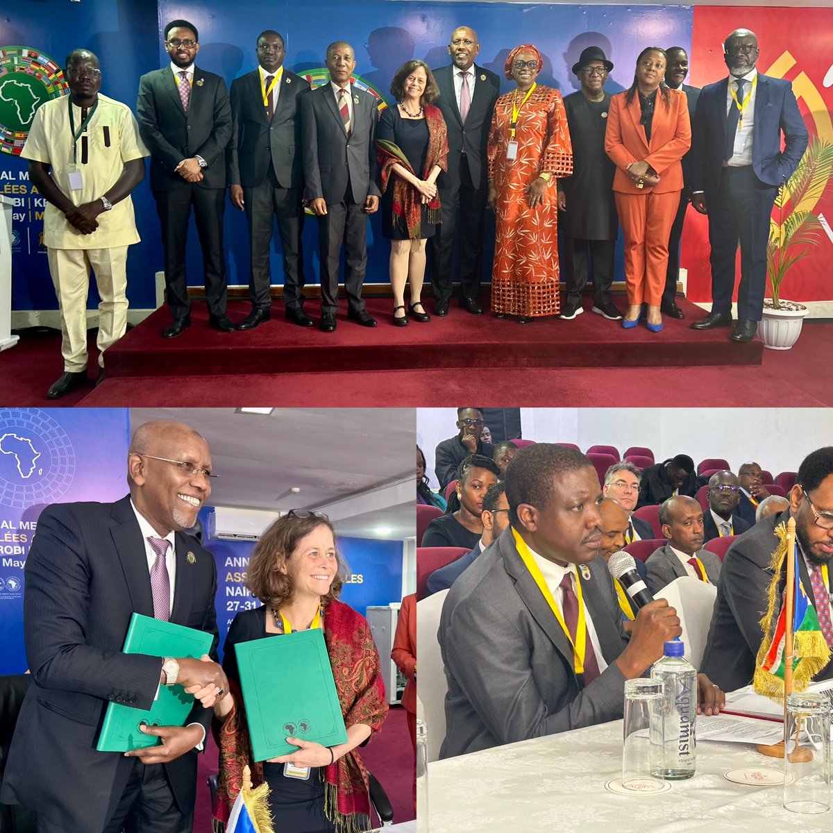 Highlights from the Multi-National Climate and Disaster Risk Financing Project signing ceremony for Comoros, Djibouti, Somalia & South Sudan at #AfDBAM2024. Project enhances participating county resilience, response to climate shocks by improving climate disaster risk management.