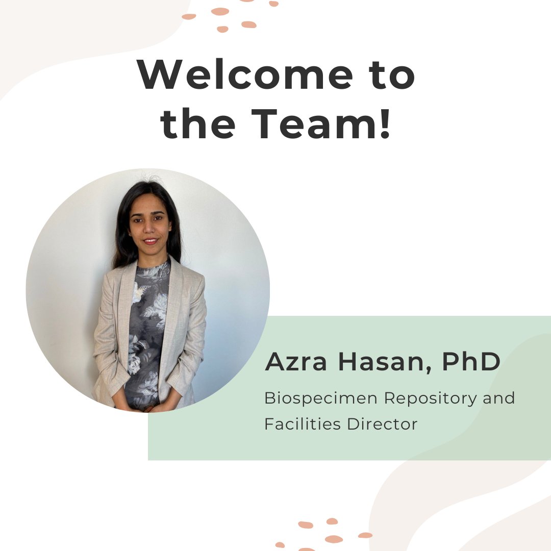 NDRI_Resource's tweet image. We are pleased to announce that Azra Hasan has joined our team as the Biospecimen Repository and Facilities Director in the Logistics Management department. Welcome to the team, Azra! #NewHire #TissuesforResearch #NDRI