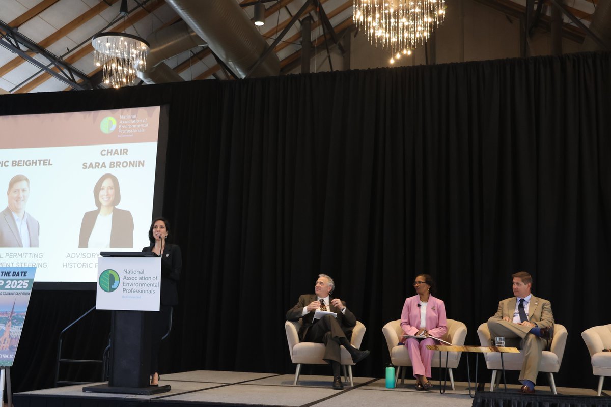 ACHP @ChairBronin was a plenary lunch speaker on 5/7 @NAEPtweets Annual Conference and Training Symposium in Minneapolis, MN, along with Brenda Mallory, Chair of @WHCEQ, and Eric Beightel, Exec. Dir. of @PermitCouncil.