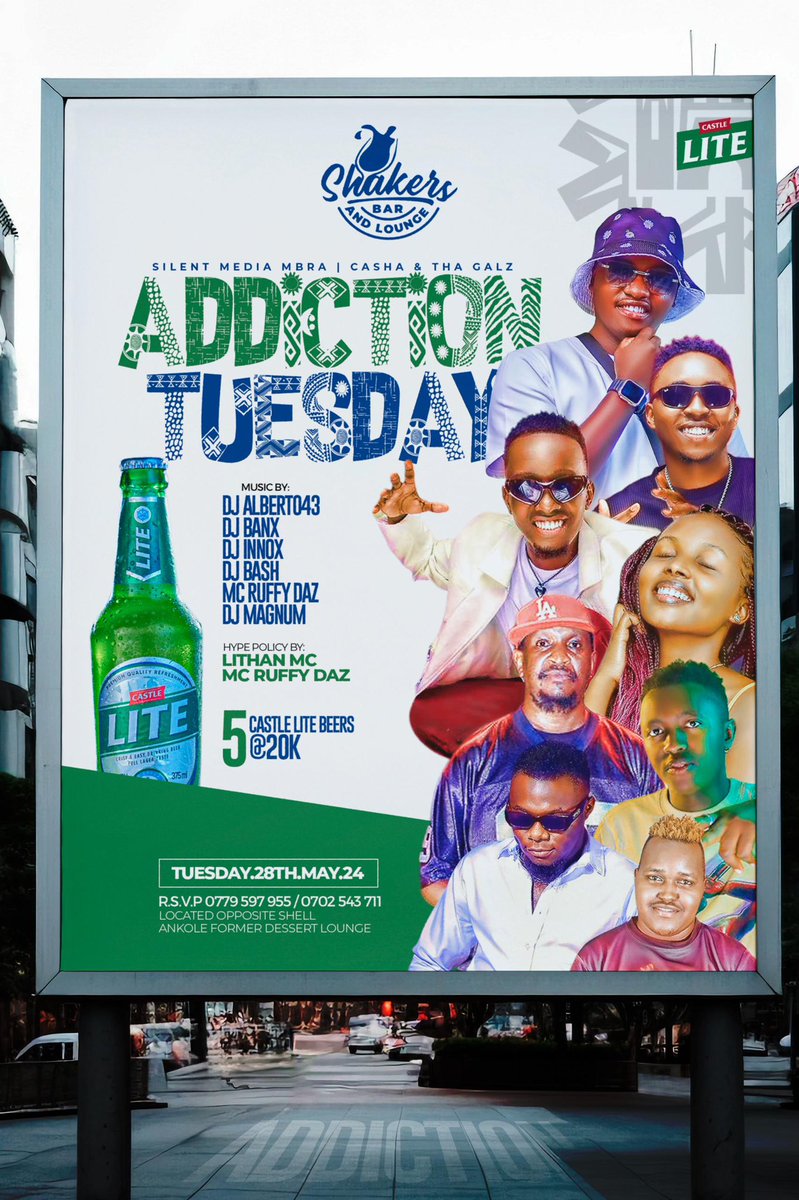 AbookiMaggie's tweet photo. Ready to turn your Tuesday up a notch? 

Join the party people at shakers bar former desert lounge for #AddictionTuesday tonight .💥🎶 https://t.co/thmCqSVlRS