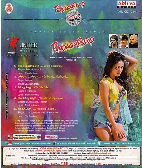 #9YearsForPandagaChesko

It might not work here in telugu but hindi dubbed version crossed more than 100+ million views in youtube.

#PandagaChesko Audiocd @adityamusic

@MusicThaman musical

@ramsayz @Rakulpreet @sonalchauhan7 @megopichand