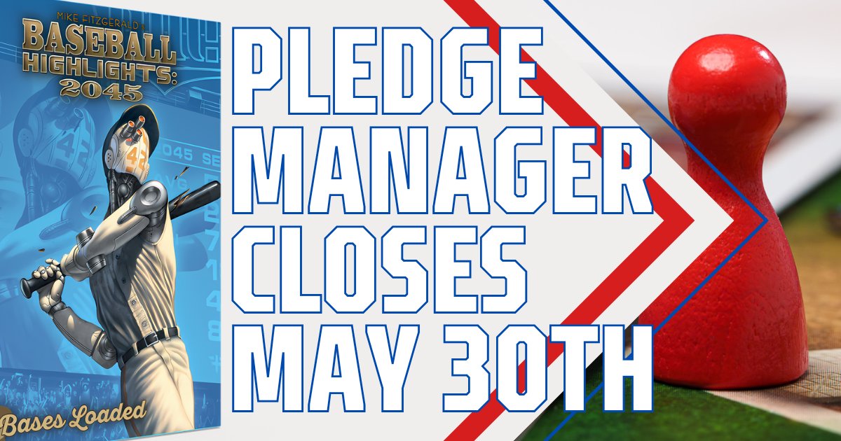 Attention backers! The pledge manager for Baseball Highlights: Bases Loaded closes May 30th. Use it to pay for shipping and add-ons. Pledges not completed by then will be refunded at 80% or transferred as credits to a future pledge manager. Don't miss out! gamefound.com/en/projects/ea…