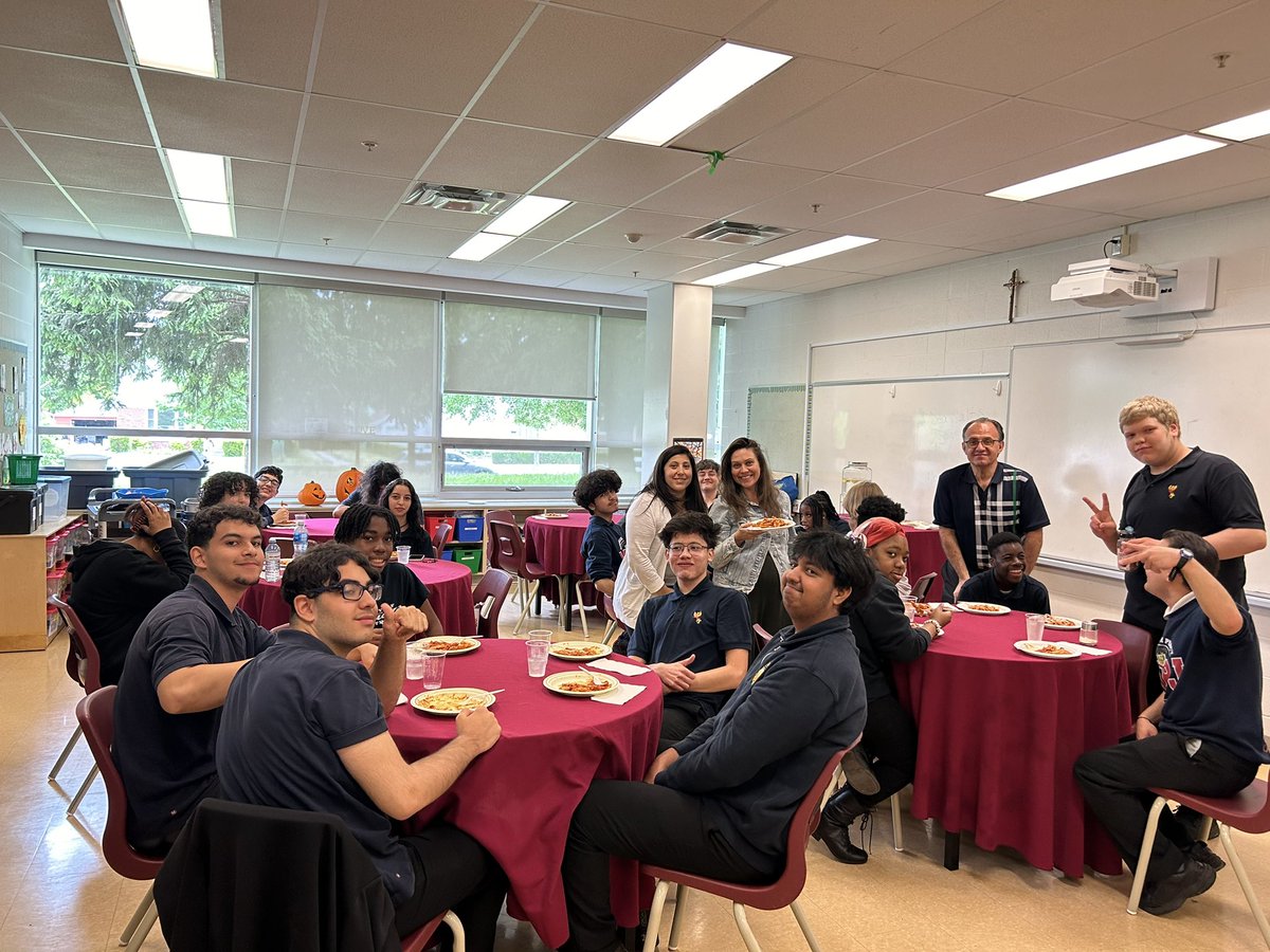 Ms. Mamias’ Leadership class and Ms. Pacheco and Mr. Vigilanti’s  ISP class enjoy a wonderful lunch time meal to celebrate a wonderful semester together. 

<a href="/TCDSB/">Toronto Catholic District School Board</a> <a href="/MPJ_TCDSB/">Monsignor Percy Johnson Catholic Secondary School</a>