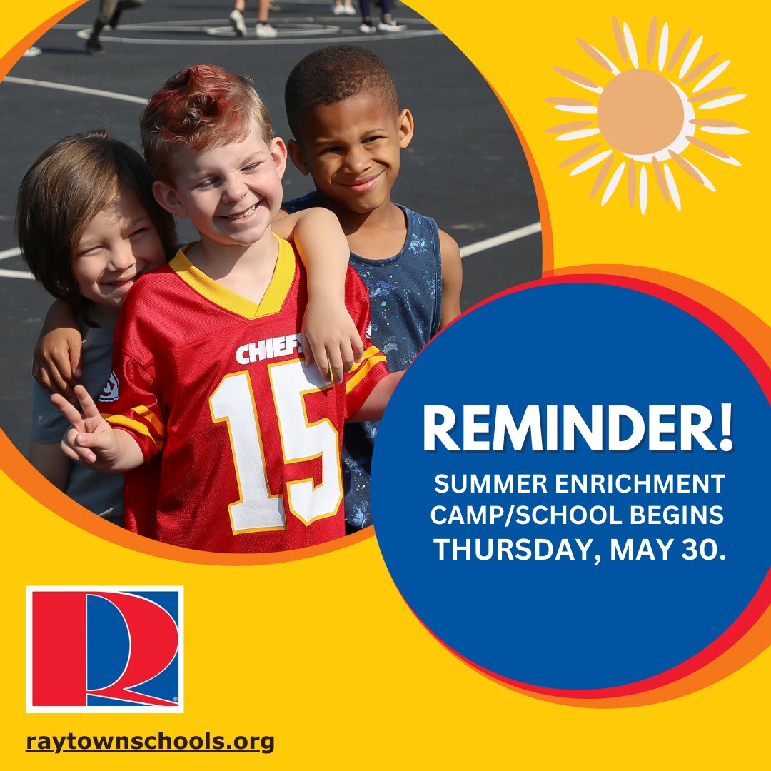 📌Reminder! For students that previously enrolled, summer enrichment/camp begins on Thursday, May 30. #summerschool #wearerqs